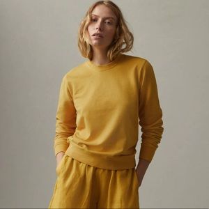 AMERICAN GIANT Everyday Crew Sweatshirt in Yellow Blaze